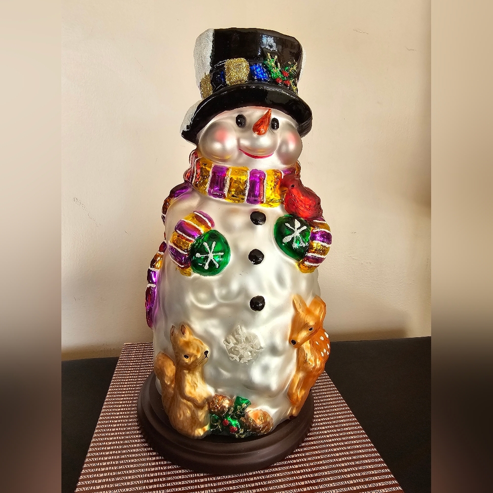 Thomas Pacconi 2004 Classic Blown Glass Snowman
